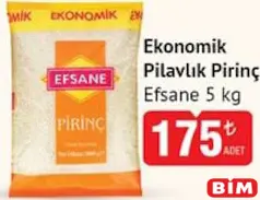 EFSANE EKONOMİK PİLAVLIK PİRİNÇ 5 KG